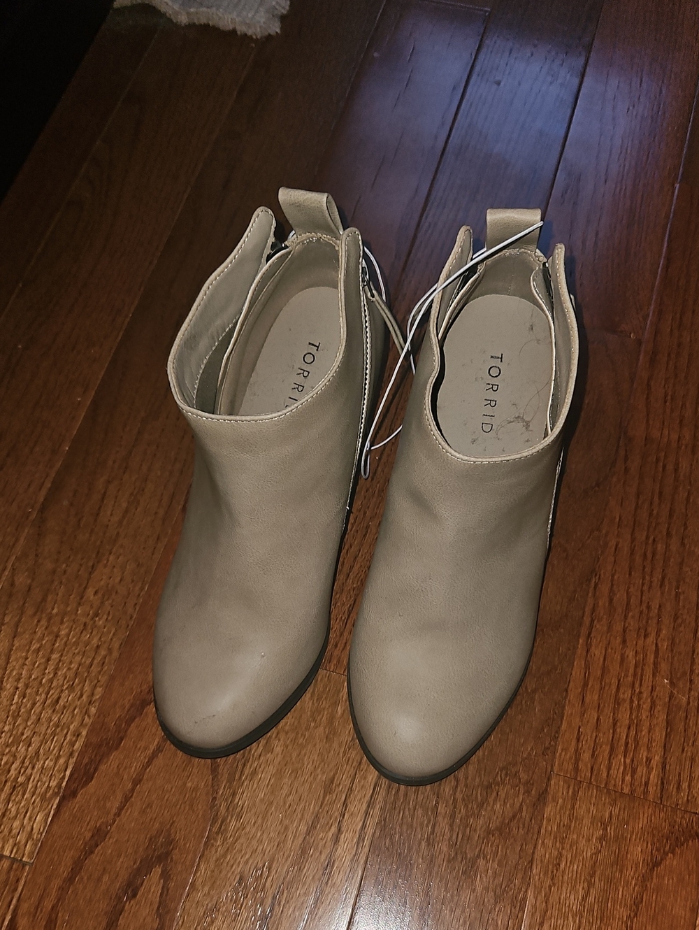 torrid Taupe Slip-On Ankle Booties